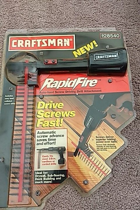 Craftsman rapid fire screw driving drill attachment