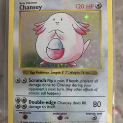Pokémon Shadowless Base Set - Chansey & Ninetales