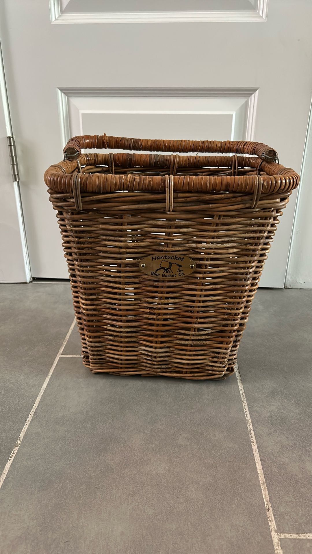 Nantucket Bike Company rattan bike basket