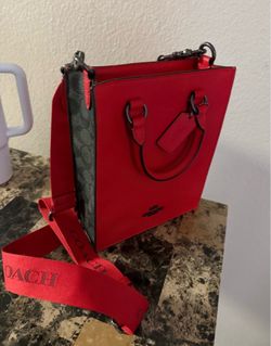 Men’s Red Coach Bag