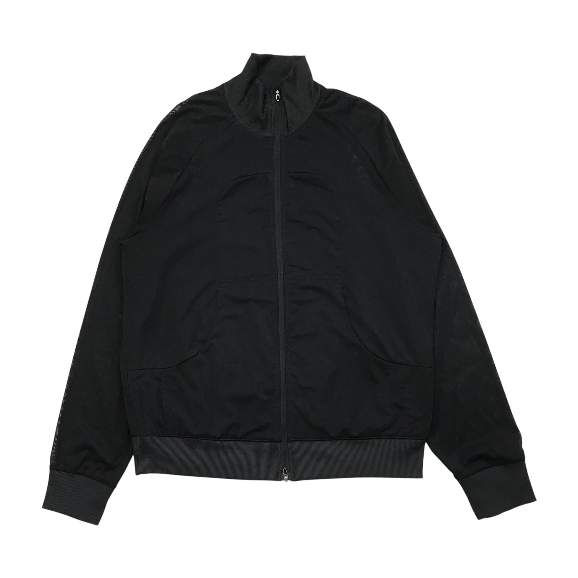 Lululemon Mesh Full Zip Track Jacket Mens Large L Black Sweater SLNSH Collection