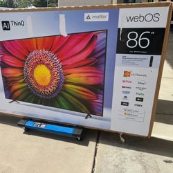 86 Lg Tv Smart 4k HDTV In Box 6 Month Warranty Free Delivery 