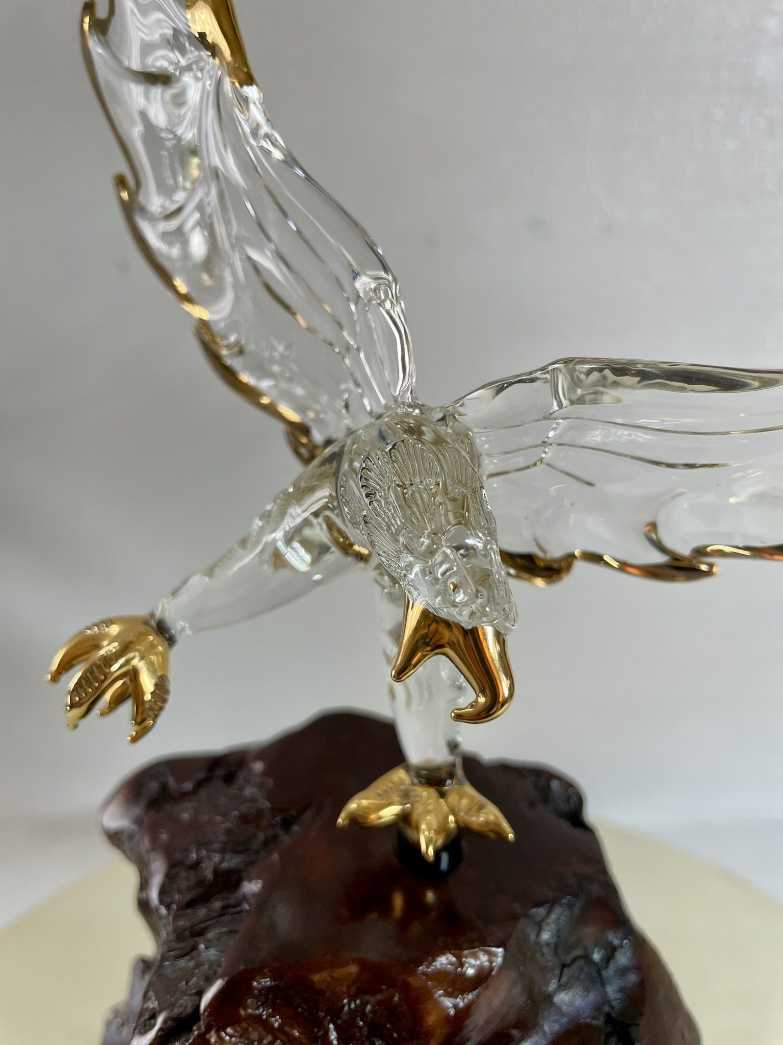 22KT VINTAGE GLASS BARON EAGLE STATUE (1996)