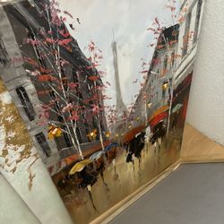 Painting Of Paris 24”,36”