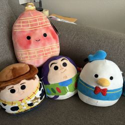 4 Pack Of Squishmallow Plushies