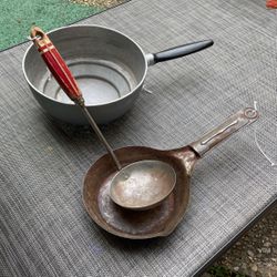 Aluminum Pan Vintage Soy Ladle