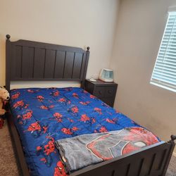 Bed Frame and Nightstand