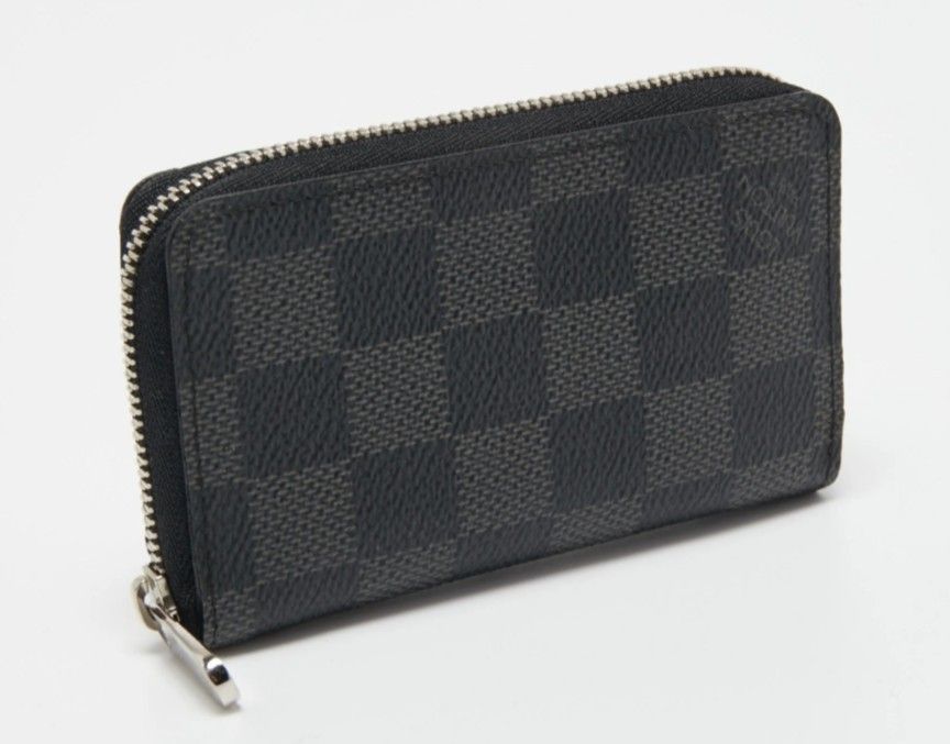 Gently used LV Checkered Gray,Blue And Black Women's Wallet 