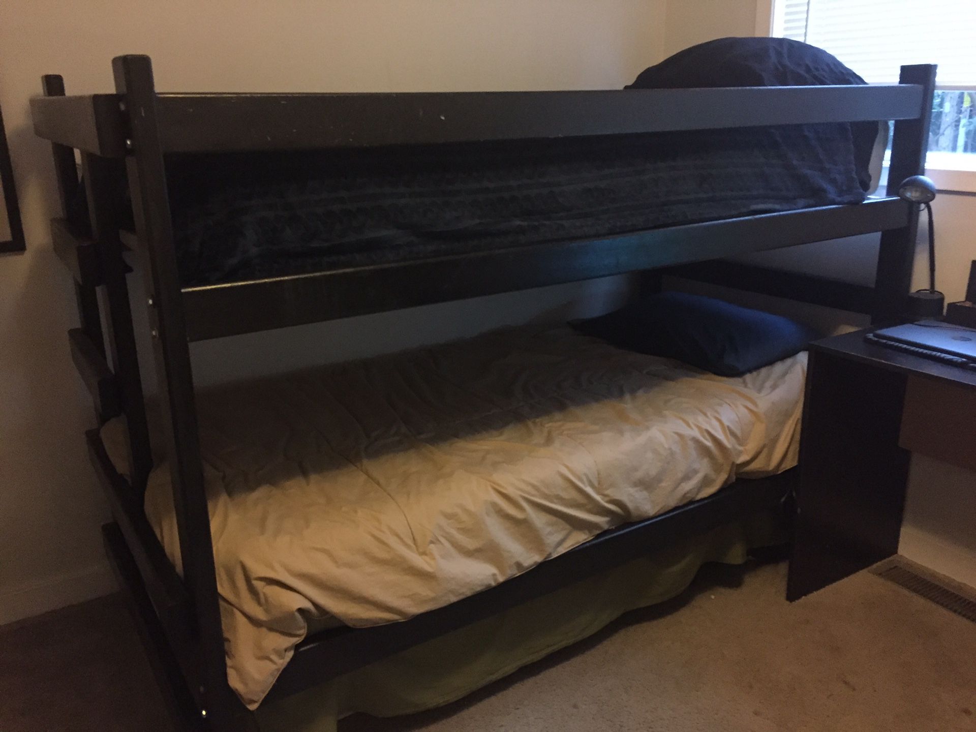 Twin Bunk Bed - Solid Wood