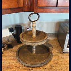 Wooden Tier Tray