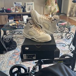 Air Jordan Retro 5 White Sz 4 1/2 $100 Obo