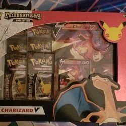 Sealed Pokemon Celebrations Charizard V Collection Box 
