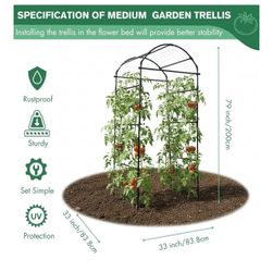 brand new Garden Trellis Arch for Climbing Plants