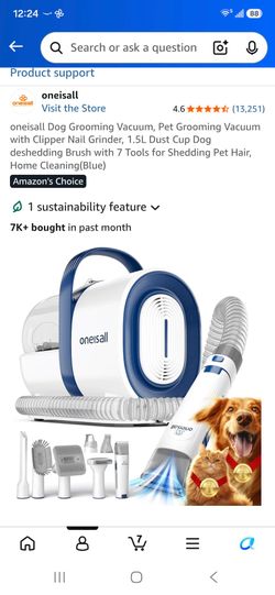 Dog vacuum grooming kit