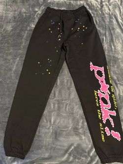 Sp5der Pnk Sweatpants ‘Black’ SIZE: SMALL