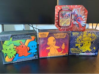 Pokemon ETB / Tin Lot! Sealed!