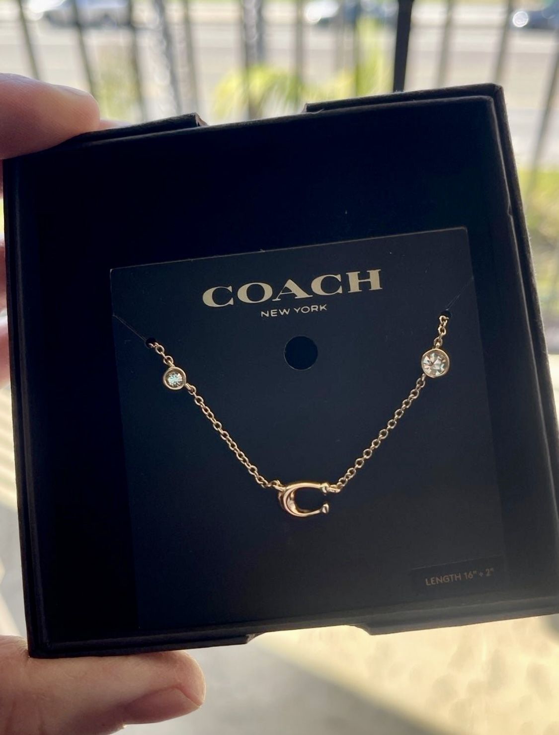 Coach necklace NWT
