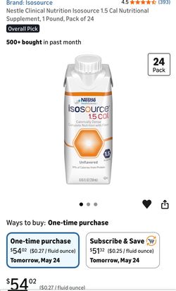 Nestlé isosource 1.5 cal