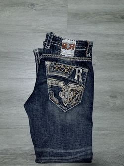 Rock revival Jeans Dark Wash Embellished Jeans size 32/32 has original tags band new