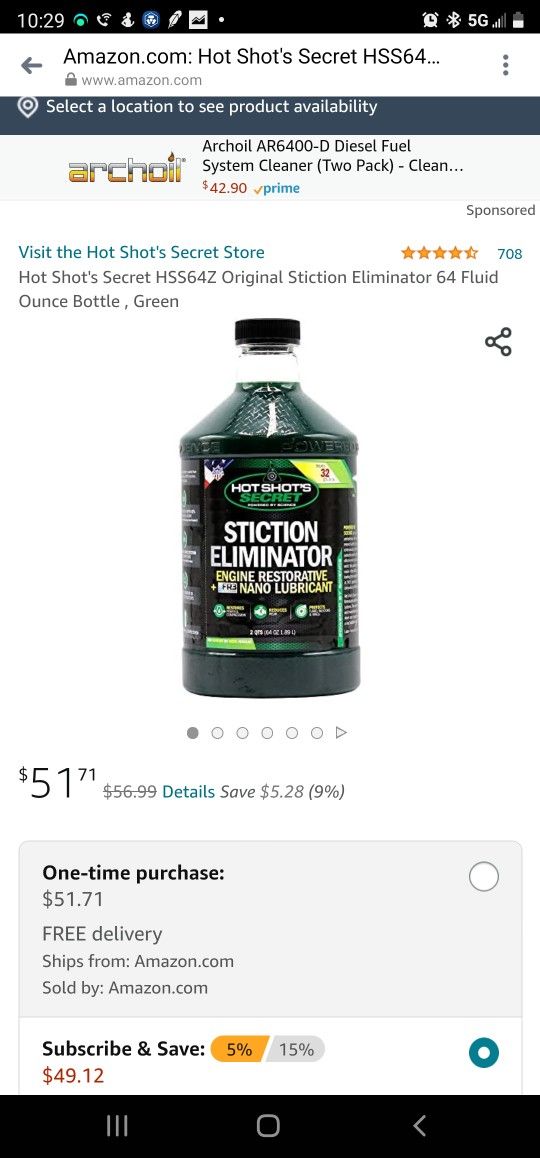 Hot Shot's Secret HSS64Z Original Stiction Eliminator 64 Fluid Ounce Bottle , Green

