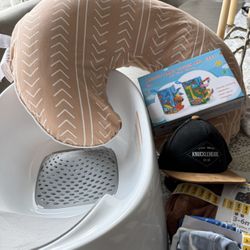 Newborn Bundle Tub, Boppy, Clothes, Books, Hat