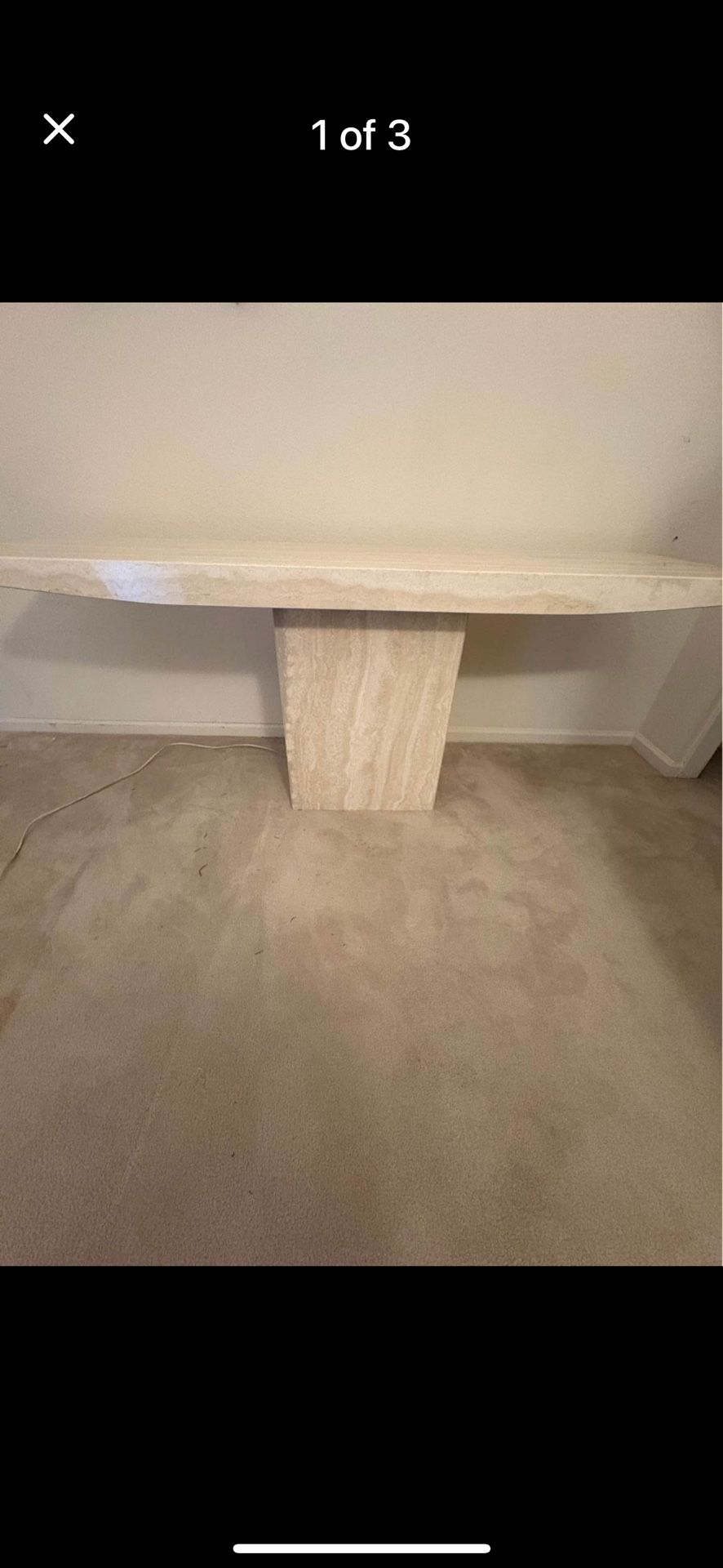 Sideboard From Italy Made Of Stone