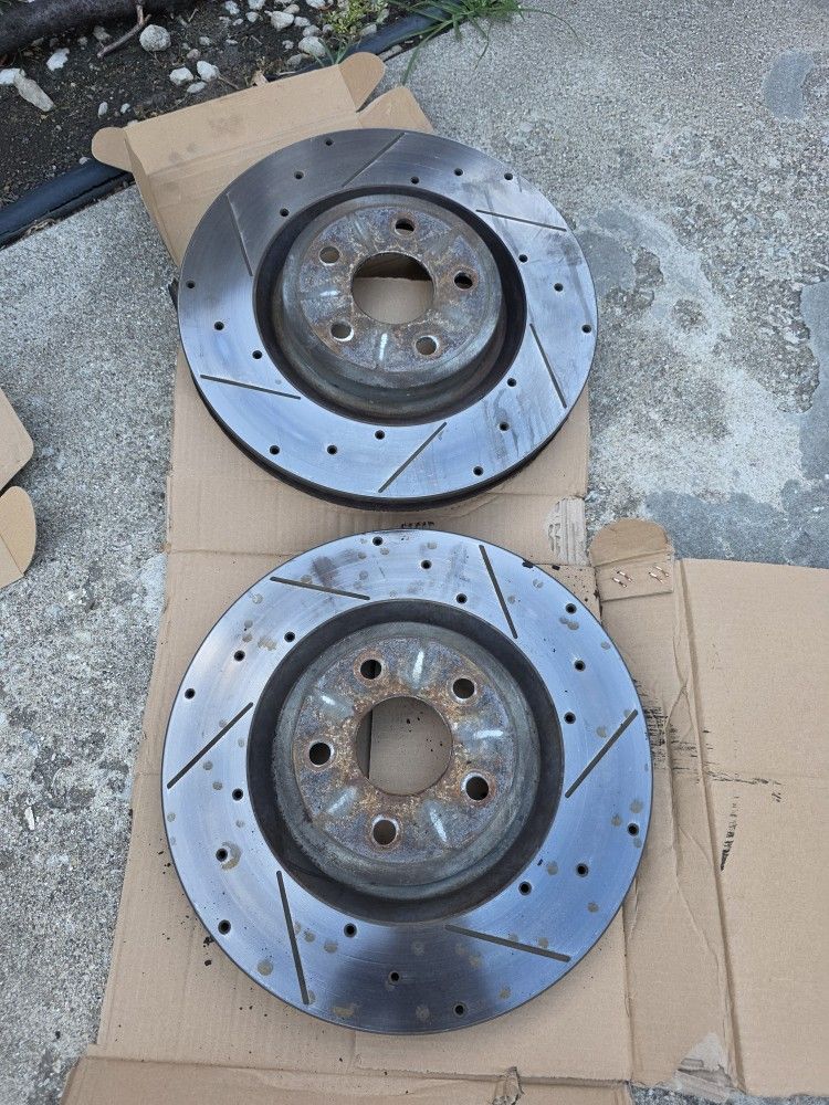 POWERSTOP USED ROTORS AND BRAKE PADS FOR 2014 JEEP GRAND CHEROKEE SRT