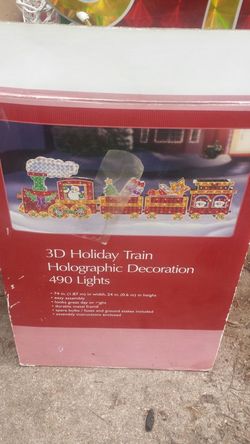 Christmas 3D hologram almost 6 foot long