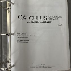 Cengage Learning: Calculus of a Single Variable