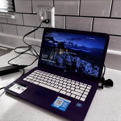 Purple HP Laptop 