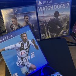 Ps4 Slim 1tb With One Controller And 3 Games 