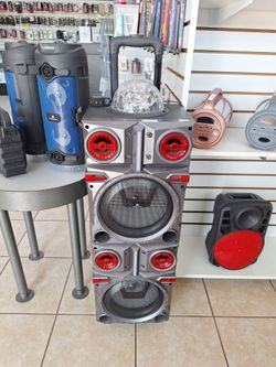 Large Party Bluetooth Tower Speaker with DJ Light