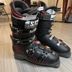 Salomon X MAX 100 Ski Boots Men's 27 / 27.5 315mm Black / Red - Downhill