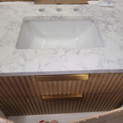 36 Inch FLUTED FLOATING VANITY 