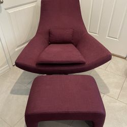 Swivel Lounge Chair With Ottoman Foot Rest