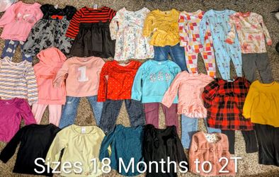 Girl's Sizes 18 Months To 2T Bundle 