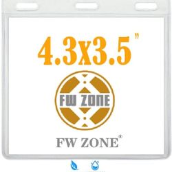 CDC Vaccine Card Protector Waterproof Vaccine Card Holder Immunization Record Card Case CDC Badge Holder Clear Vinyl Waterproof (L 4.3X3.5in 5pcs)

