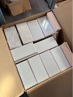 White subway tile