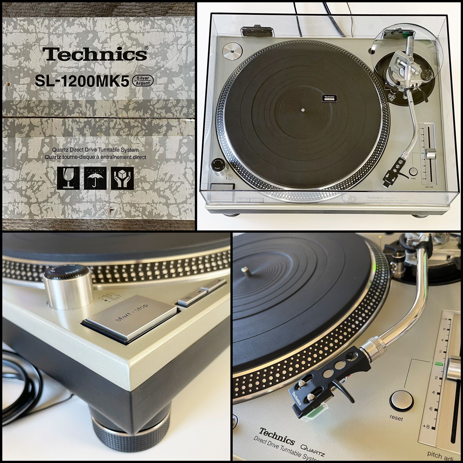 Technics SL-1200MK5 (Silver) Audiophile Grade Turntable (One