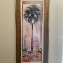 Twin Palm Tree Art
