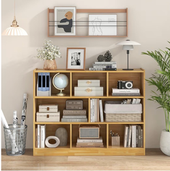 8-Cube Bookcase, 3 Tier Open Storage