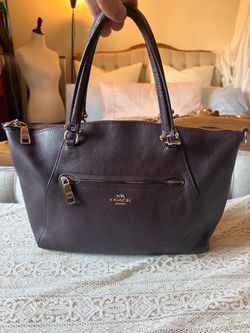 Coach Pebbled Leather Tote Bag