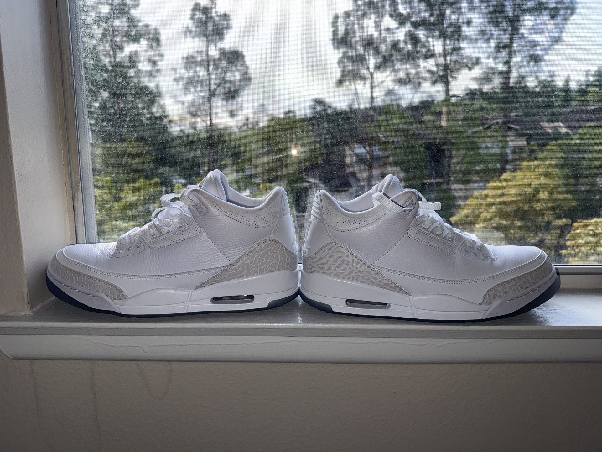 Brand New! Nike Air Jordan 3 Pure White Sz12