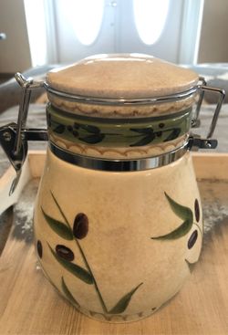 Oneida Oliveto Canister with Lid - Vintage