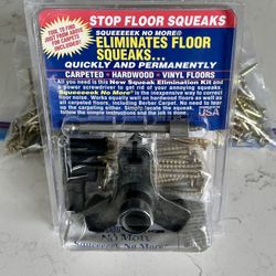 Floor Squeak Elimination Kit w/250 Replacement Screws - New!