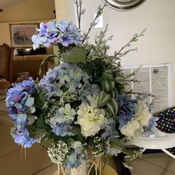 Large Blue Floral Arrangement 
