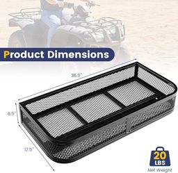 New Heavy Duty ATV Front Basket Universal UTV Rear Rack Carrier Cargo Carrier Storage Basket