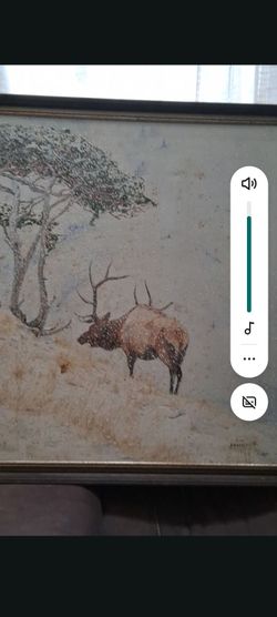 1976 Boyle elk painting $1,500