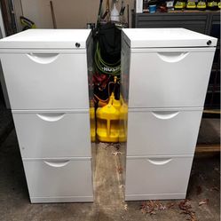 Two large filing cabinets