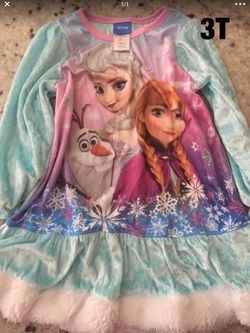 Disney frozen Anna and Elsa nightgown 3T